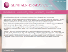 Tablet Screenshot of genitalni-bradavice.com